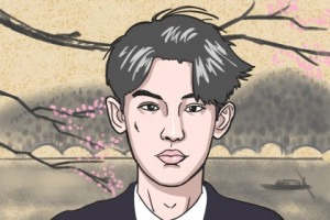 男人智慧线过长而下垂