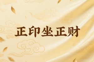 正印坐正财好不好
